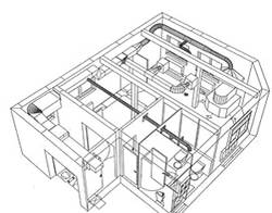 Im CAD gezeichnete Kanalbauteile laden Sie aus der Zeichnung